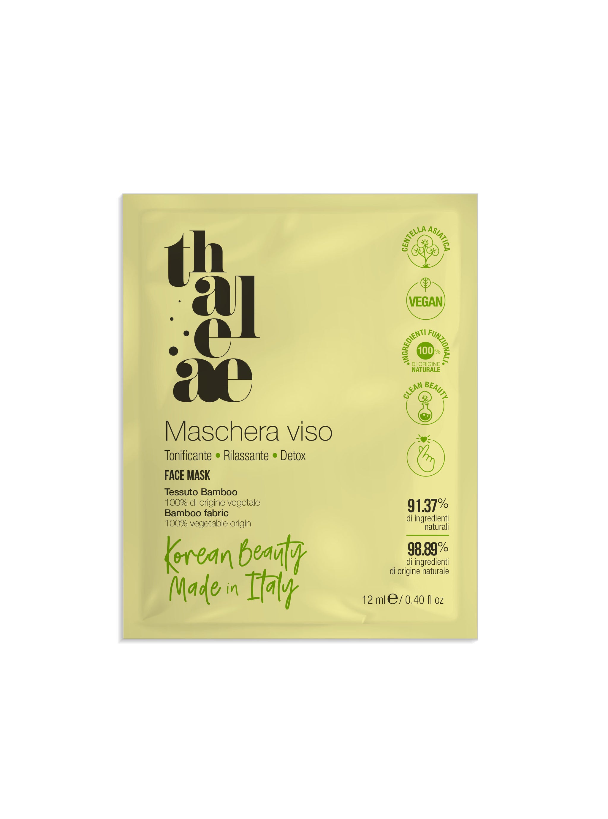 Maschera viso gialla (Tonificante-Rilassante-Detox)