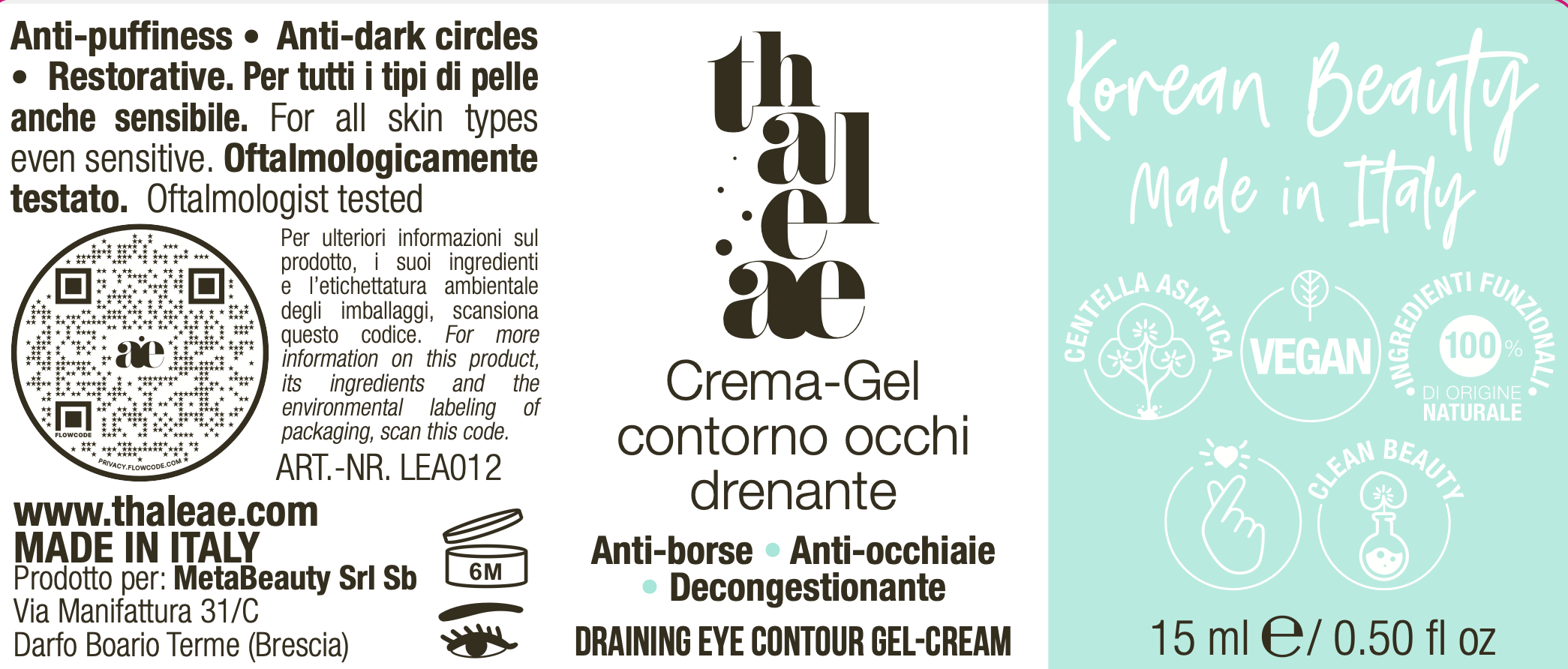 Crema-Gel Contorno Occhi Drenante