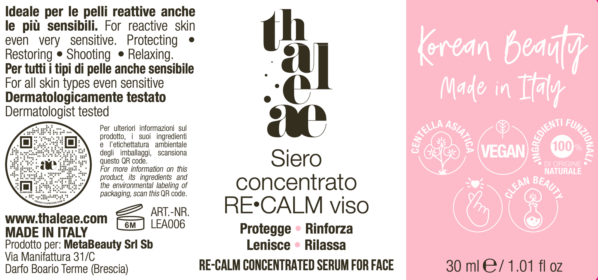 Siero Concentrato Re-Calm Viso