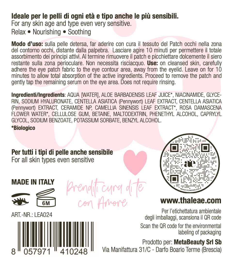Patch occhi rosa (Relax-Nutriente-Calmante)