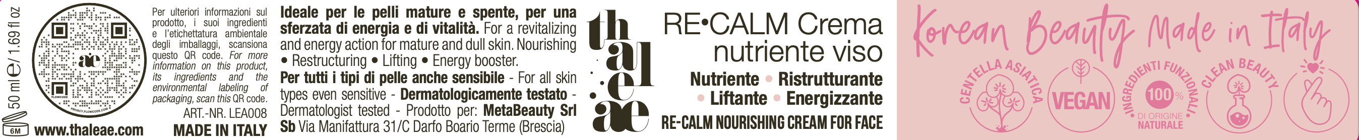 Re-Calm Crema Nutriente Viso